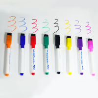 8 PcsLot Color Whiteboard Pen with Tape Brush Childrens Whiteboard Pen Can Wipe Dry Wipe 8 Color Set Whiteboard Pen