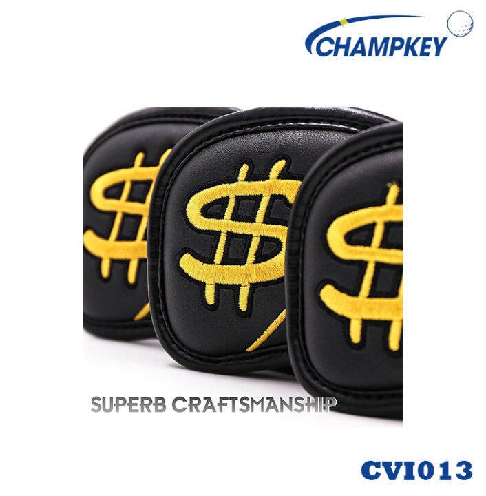 ปลอกหุ้มหัวไม้กอล์ฟ-champkey-ลาย-money-สีดำ-cvi013-cover-iron-ขนาด-3-4-5-6-7-8-9-p-a-s