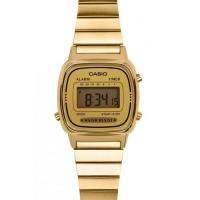 นาฬิกา CASIO รุ่น LA670 WGA-9DF  หน้าปัดเล็กสีทองดำ รับประกัน 1 ปีเต็ม