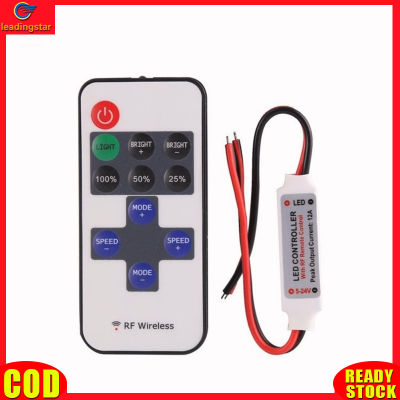 LeadingStar RC Authentic Dimming Controller 5-24v Monochromatic Light Strip Remote Control 11-key RF Controller