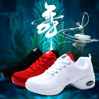 2022 Sneakers Dance Shoes for Women Flying Mesh Comfortable Modern Jazz Dancing Shoes Girls Ladies Outdoor Sports Shoes