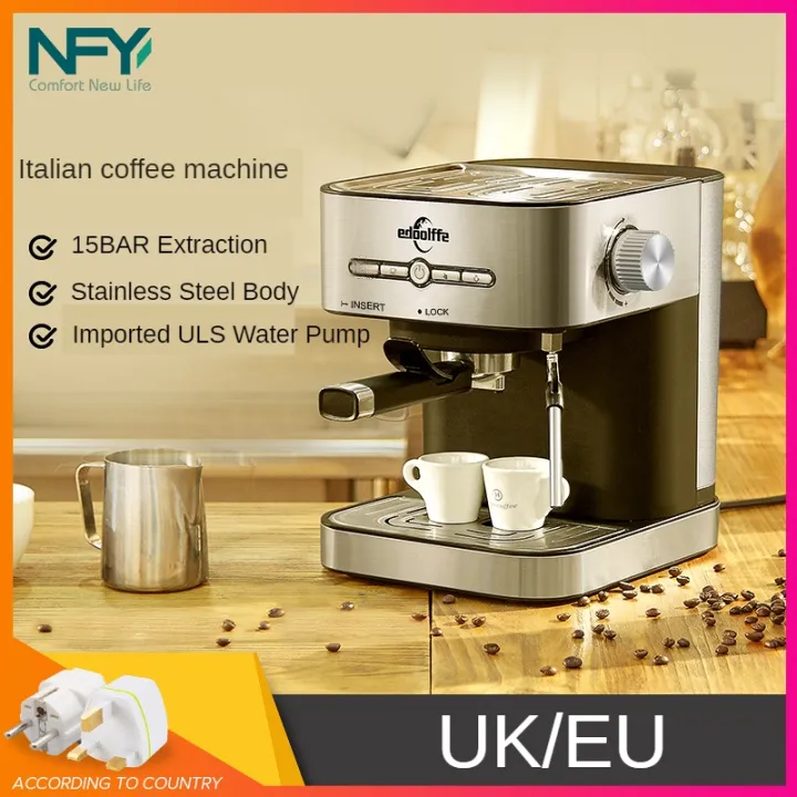 15 bar extraction Italian espresso machine Home coffee machine Steam