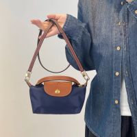 Longchamp bag [Small Bag Version] Girls Crossbody Bag Versatile Leather Dumpling Bag Shoulder Leather Mini Handbag Womens Bag