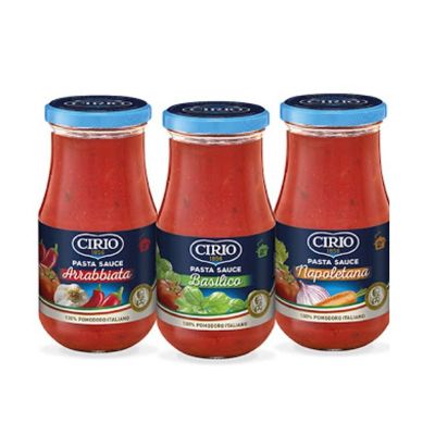 Premium import🔸( x 1) Cirio Pasta Sauce 420 g. ซอสสำเร็จรูป ต้นตำรับอิตาลีแท้ๆ 100% ซีรีโอ  นาโปเลียตานา [CI33]