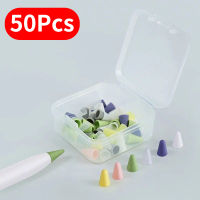 50Pcs ซิลิโคน Mute Nib สำหรับ Apple ดินสอปลายเปลี่ยนได้สำหรับดินสอ Ipad 1 2 Stylus ปากกา Nib Protection Case-GONGXI