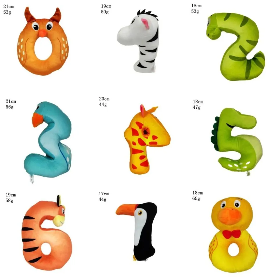 20cm Alphabet Lore Plush Toys Cute Soft Stuffed 0-9 Figure