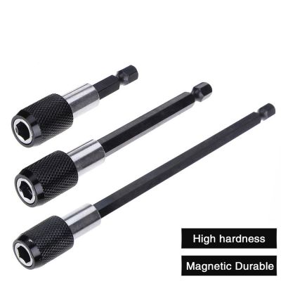 【CW】 Oauee 1/4 Inch Shank Release Screwdriver Magnetic Bit Holder with Adjustable Collar Extension Bar 60mm 100mm 150mm