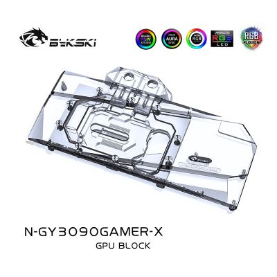 Bykski GPU Water Cooling Block สำหรับ GALAXY Geforce RTX 3090/3080 GAMER OC พร้อมแผ่นหลัง Watercooler N-GY3090GAMER-X