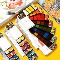 【CC】 Superior Watercolor Paint Set With Color Paints Pigment for Painting Aquarelle Supplies