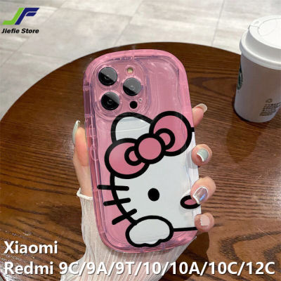 เคสโทรศัพท์สบู่รูปคิตตี้จาก Xiaomi Redmi 9C / 9A / 9T / 10 / 10C / 10A / 12C กรอบรองรับการกระแทก TPU นิ่มป้องกันการตกและกันกระแทกกรอบโทรศัพท์