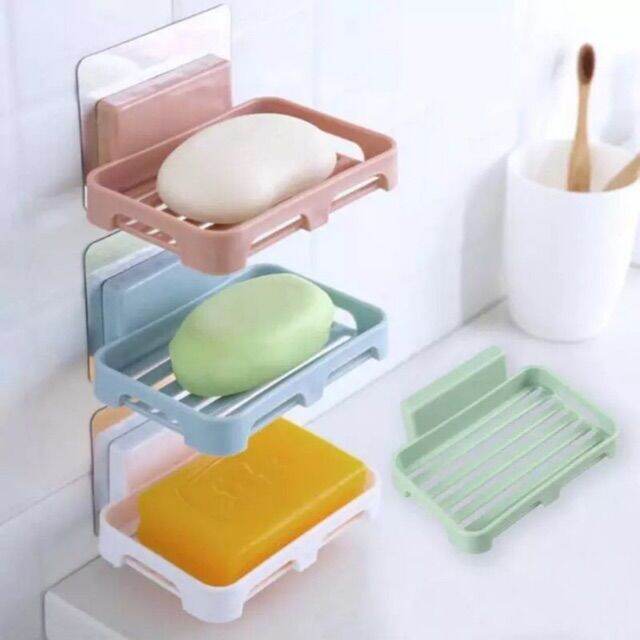 Plastic Bathroom Shower Soap Box Drain Storage Rack Soap Holder Lazada PH