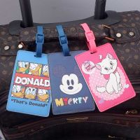 【DT】 hot  Cute Mikey &amp; Mary Cats Travel Accessories Luggage Tag PU Suitcase ID Addres Holder Baggage Boarding Tag Portable Label