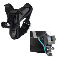 、][]HONGDAK หมวกกันน็อคมอเตอร์ไซค์ Chin Mount สำหรับ GoPro Hero 11 10 9 8 7 6 Action Sports Camera Holder Motorcycle Stander GOPRO Accessory