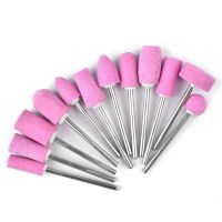 12Pcs Ceramic Nail Drill Bits Electric Manicure Head Replacement Device For Manicure Pedicure Polishing Mill Cutter Nail Files