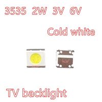 50pcs 2W High Power LED 3V 6V 3535 TV Backlight SMD LED Cold White LCD Backlight lamp beads Electrical Circuitry Parts