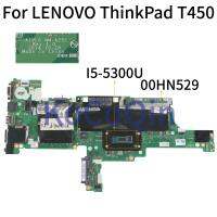 Kocoqin แล็ปท็อปเมนบอร์ด LENOVO Thinkpad T450เมนบอร์ด I5-5300U 00HN529 AIVL0 NM-A251 SR23X