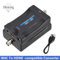 OPBWQH BNC ไปยัง HDMI ตัวแปลง BNC เป็น HDMI รองรับ HDMI HDMI เป็น BNC อะแดปเตอร์สายสัญญาณ BNC เป็น HDMI ง่ายต่อการติดตั้ง กล่องเชื่อมต่อ ตัวแปลงสัญญาณ BNC เป็น HDMI สำหรับ dvd/ set-top box/ เครื่องเล่น hd/ เกมคอนโซล/กล้อง/ทีวี