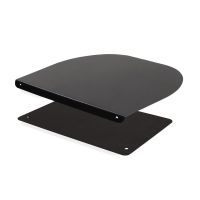 Monitor Stand Steel Glass Black Thin Table Tops Monitor Arm Universal Anti Slip Reinforcement Plate Office Computer Accessories