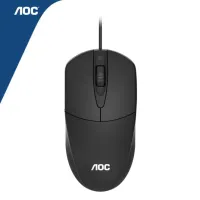 AOC MS121 High Performance Wired USB Mouse Optical Sensor1200 DPI With Fine Surface & Rubber Scroller
