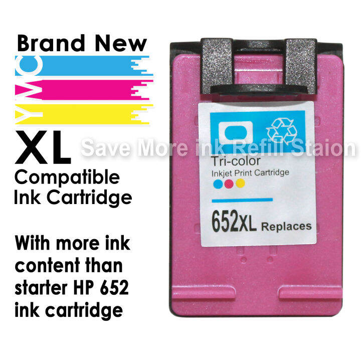 652xl Tri Colour Compatible Ink Cartridge For Hp Deskjet Ink Advantage 3790 On Hand Ready To