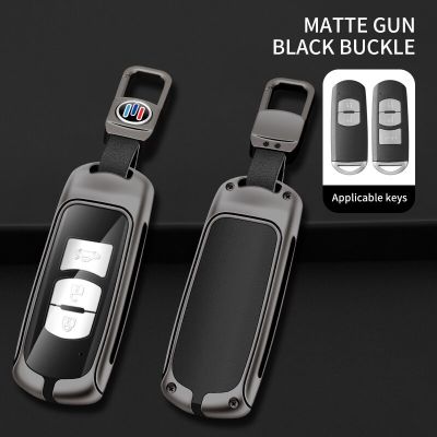 Zinc Alloy Leather Car Key Case Protect For Mazda 2 3 5 6 Demio CX-3 CX-4 CX-5 CX-7 CX8 CX-9 MX5 Axela Atenza Accessories