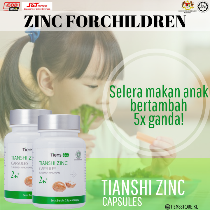 SUPLEMEN PENAMBAH NAFSU MAKAN ANAK-TIANSHI ZINC-VITAMIN BOOSTER ANAK ...