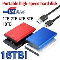 โซลิดสเตตฮาร์ดไดรฟ์ภายนอกแบบพกพา1เทราไบต์ SSD ความเร็วสูง2TB USB3.0ฮาร์ดดิสก์แบบพกพาอินเตอร์เฟซ500GB สำหรับ Mac แล็ปท็อปของแท้