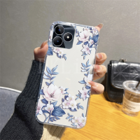 2023เคสลายดอกไม้สุดหรูสำหรับ Realmec53เคสซิลิโคน TPU นิ่มเคสโทรศัพท์ Realme C53 C55 C55NFC C30 C30S C31ฝาหลัง C35กันกระแทก NFC