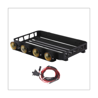 1 Piece LD-P06 Luggage Carrier Roof Rack with LED Light Upgrade Parts Metal for LDRC LD-P06 LD P06 Unimog 1/12 RC Truck Car