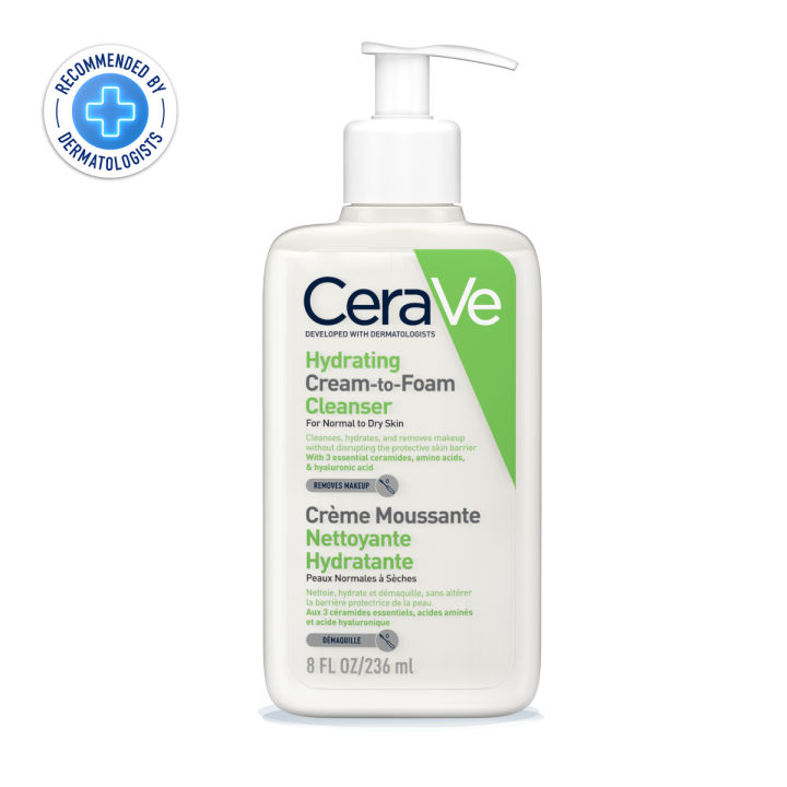 เซราวี-cerave-hydrating-cream-to-foam-cleanser-คลีนเซอร์ทำความสะอาดและล้างเครื่องสำอางบนผิวหน้าในขั้นตอนเดียว-เพื่อผิวสะอาด-ชุ่มชื้น-ไม่แห้งตึง-236ml-โฟมล้างหน้า-เช็ดเครื่องสำอาง