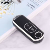 โครงเปลือกนอกเคส Kunci Remote Mobil Tpu สำหรับ Mazda 2 3 5 6 Bl Bm Gj Ataxela Demio Cx-3 Cx3 Cx-5 Cx5 Cx7 Cx8ไร้กุญแจ