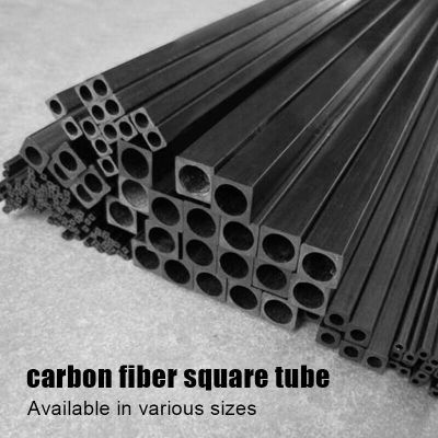 carbon fiber square tube L 500mm outer diameter 2mm 2.5mm 3mm 4 5mm 6mm 8mm 10MM Electrical Connectors