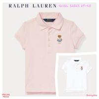 RALPH LAUREN CRICKET BEAR MESH POLO SHIRT ( GIRLS SIZE 2-6X )