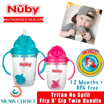 Nuby 360 Flip N' Sip Weighted Straw Cup