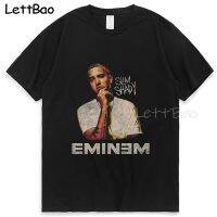 【New】1999 Eminem Slim Shady ผู้ชายเสื้อผ้า Tops ฤดูร้อนขนาดใหญ่สบายๆ Tees Hip Hop เสื้อยืด Harajuku เสื้อผู้หญิงผู้ชายเสื้อผ้า