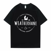 Weathervane Cafe Bakery Tshirt Wednesday Addams Nevermore Academy Aesthetic Print T-shirts Men Hip Hop Cotton Tee Shirt
