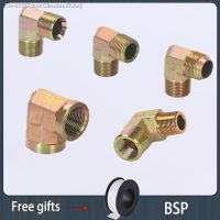 ❀⊙ Hydraulic Fittings 90 Degree Elbow Female Male thread Carbon Steel BSP 1/4 3/8 1/2 3/4 1 Oil Pipe Connector Transition Fittings