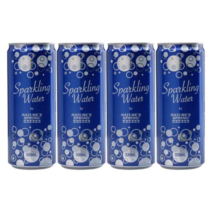 Natures Spring Sparkling Water Plain 330ml Pack of 4s Lazada PH