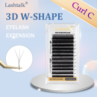 Lashtalk Curl C ดอกอัตโนมัติรูปดอกไม้บาน3D พัดสำเร็จรูปขนตาปลอมไฟอ่อนธรรมชาติขนตาปลอมเมคอัพจาก Nagaraku