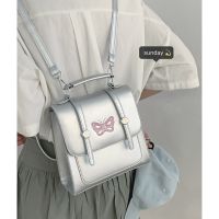 Uniqlo 2023 New small silver butterfly backpack backpack bag in the summer of 2023 the New tide fashion female students joker hold-all what