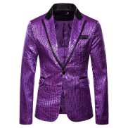 Mens cúc đơn Áo khoác blazer đám cưới chú rể phù hợp với quyến rũ người