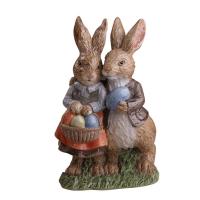 Easter Bunny Decorations for Table Spring Home Decor Bunny Figurines Resin Rabbit Figures Bunny Signs Figurines Decor for Home Bedroom Inside Indoor charitable