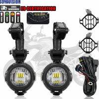 โคมไฟเสริม LED รถจักรยานยนต์สำหรับ BMW R1200GS F800GS ADV ยามาฮ่า MT07 MT09 CRF1000L แฝดแอฟริกันคาวาซากิไฟตัดหมอกไฟหน้ารถ