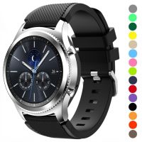 22mm Silicone Strap For Samsung Gear S3 Classic/S3 Frontier/3 45mm Huawei Watch GT2 46mm Sport Wristband for Amazfit GTR/Stratos