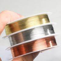 【YF】◎℗  Wire 1 Roll Coil 0.2/0.3/0.4/0.5/0.6/0.7/0.8/1.0 mm Gold Beading Jewelry Accessories