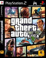 แผ่นเกมส์ GTAV ps2 Grand Theft Auto V แผ่นเกมgtav เพล2เกมยอดฮิต