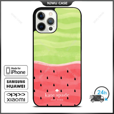 KateSpade 0167 Water Melon Phone Case for iPhone 14 Pro Max / iPhone 13 Pro Max / iPhone 12 Pro Max / XS Max / Samsung Galaxy Note 10 Plus / S22 Ultra / S21 Plus Anti-fall Protective Case Cover