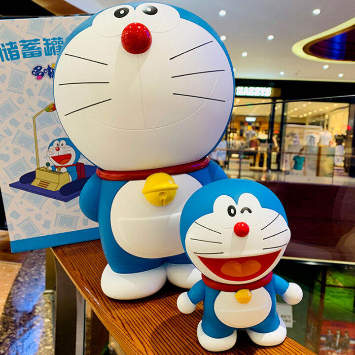 15-5-44cm-doraemon-piggy-bank-children-adult-cute-fall-proof-money-box-jingle-cat-personalized-model-ornament-kid-christmas-gift