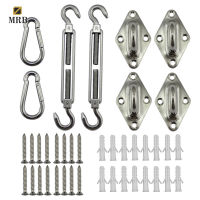 Square shade sail stainless steel hardware fixed installation kit