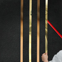 5M*11.522.53CM Self-adhesive Gold Stainless Steel Flat Decorative Lines for Background Wall Ceiling Edging Strips Edge Strip